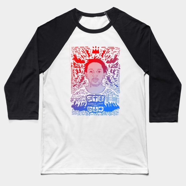 Kendrick Lamar Baseball T-Shirt by geolaw